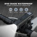 Přední cyklistické světlo Rockbros 2410008003 Bike Front Light 1500 Lumen black 6