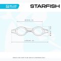 Dětské plavecké brýle Cressi Starfish red/azure 8