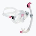 Potápěčská sada Cressi Marea + Seal Dry Jr clear/pink