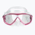 Potápěčská sada Cressi Estrella + Seal Dry clear/pink 4