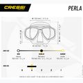 Potápěčská maska Cressi Perla black/blue 5