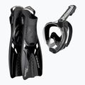 Potápěčská sada Cressi Baron + Tonga black/black/black