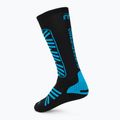 Lyžařské ponožky Mico Heavy Weight Superthermo Primaloft Merino Ski black turquoise 2