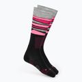 Dámské lyžařské ponožky Mico Light Weight Superthermo Natural Merino Ski black/fuchsia fluo