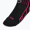Dámské lyžařské ponožky Mico Medium Weight Warm Control Ski black/fluorescent fuchsia 3