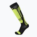 Lyžařské ponožky Mico Light Weight Superthermo Natural Merino Ski nero giallo fluo