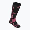Lyžařské ponožky Mico Medium Weight Warm Control Ski black fuchsia fluorescent