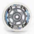 Kolečka kolečkových bruslí s ložisky FILA Wheels+A5+Alus 6mm white