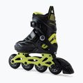 Dětské kolečkové brusle FILA Wizy Alu black/lime 3