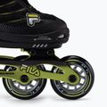 Dětské kolečkové brusle FILA Wizy Alu black/lime 6