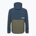 Pánská cyklistická bunda Northwave Easy Out Softshell tmavě modrá / lesní zelená 2