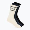 Ponožky EA7 Emporio Armani Train Socks Sponge 3 pairs black / vanilla ice / armani blu