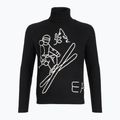 Pánský svetr EA7 Emporio Armani Mountain Apres Ski Embroidery Knitted black / bianco emb