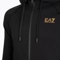 Pánská mikina Emporio Armani EA7 Train Logo Series Extended Logo Hoodie Fz black / gold 3