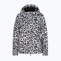 Dámská lyžařská bunda EA7 Emporio Armani Ski Kitzbuhel Softshell fancy white animalier