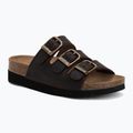 Dámské pantofle Scholl Rio Wedge Ad Med dark brown
