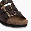 Dámské pantofle Scholl Rio Wedge Ad Med dark brown 7