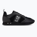 Boty EA7 Emporio Armani Black & White Suede triple black micropunch 2