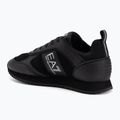 Boty EA7 Emporio Armani Black & White Suede triple black micropunch 3