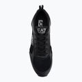 Boty EA7 Emporio Armani Black & White Suede triple black micropunch 5
