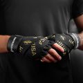 Boxerské bandáže Hayabusa Premium Jacquard Handwraps  450 cm black/gold 4