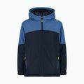 Dětská softshellová bunda CMP 35Z1524 Fix Hood b.blue/bluestone
