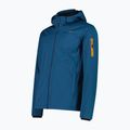 Pánská softshellová bunda CMP 39A5027 Zip Hood petroleum 3