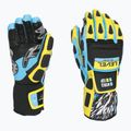 Lyžařské rukavice Level Worldcup CF yellow/blue 6