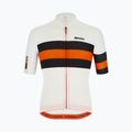 Pánský cyklistický dres Santini Ecosleek Bengal white-orange 2S94475CESLKBENGBIS