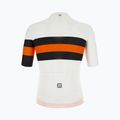 Pánský cyklistický dres Santini Ecosleek Bengal white-orange 2S94475CESLKBENGBIS 3