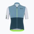 Pánský cyklistický dres Santini Redux Istinto fluor green 2S94475REDUXISTIVFS