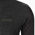Pánské cyklistické tričko Santini Colore Winter LS černé 2W216075RCOLORPUR0NE 3