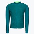 Pánské cyklistické tričko Santini Colore Winter LS zelené 2W216075RCOLORPUR0TE