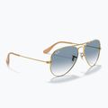 Sluneční brýle Ray-Ban Aviator Classic arista gold/light blue