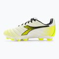 Dětské kopačky Diadora Brasil Elite GR LT LPU Y bílá/černá/fluo žlutá 10