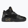 Boty EA7 Emporio Armani Basket Mid triple black/gold 2