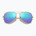 Sluneční brýle Ray-Ban Aviator Classic matt gold/blue polarized 3