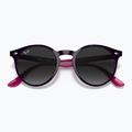 Dětské sluneční brýle Ray-Ban RB9064S polished violet/grey gradient 3