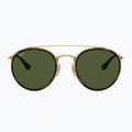 Sluneční brýle Ray-Ban Round Double Bridge arista gold/green g-15 2