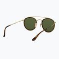 Sluneční brýle Ray-Ban Round Double Bridge arista gold/green g-15 6