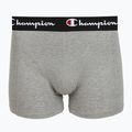 Pánské boxerky Champion Trunk Knit oxford grey melange/oxford grey melange/black 3