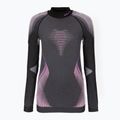 Dámská termální mikina UYN Evolutyon UW Shirt Turtle Neck anthracite melange/raspberry/purple