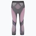 Dámské termoaktivní kalhoty UYN Evolutyon UW Medium anthracite melange/raspberry/purple