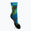 Dětské lyžařské ponožky UYN Ski Junior medium grey melange/turquoise