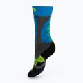 Dětské lyžařské ponožky UYN Ski Junior medium grey melange/turquoise 2