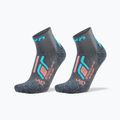 Dámské ponožky UYN Trekking Approach Low Cut 2 pack grey/turquoise