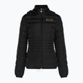 Dámská bunda EA7 Emporio Armani Train Core Lady Eco Down Hoodie black/logo light gold