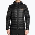 Pánská bunda  EA7 Emporio Armani Train Core ID Down Light Hoodie black/gold logo