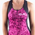 Dámský cyklistický dres Alé Triangles pink-black L21112543 5