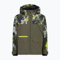 Dětská lyžařská bunda CMP 36W0714P Fix Hood olive/acido